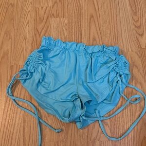 Five Dancewear. Blue high top shorts. Size CXL.